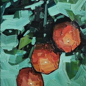 Orange Tree Oil Painting | Kitchen Décor