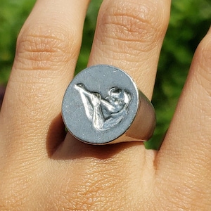 flautist wax seal signet ring