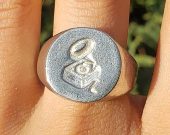 Gramophone wax seal signet ring