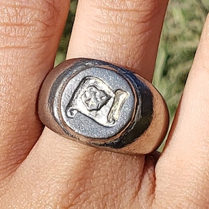 Anillo de sello de cera de mapa del tesoro