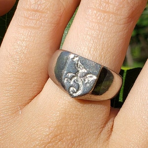 Dragon wax seal signet ring