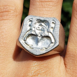 autocunnilingus wax seal signet ring