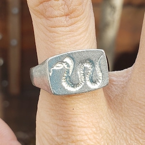 King cobra wax seal signet ring