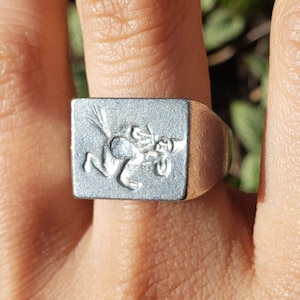 Chevalière sceau de cire homme Hegassen