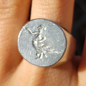 Siren wax seal signet ring