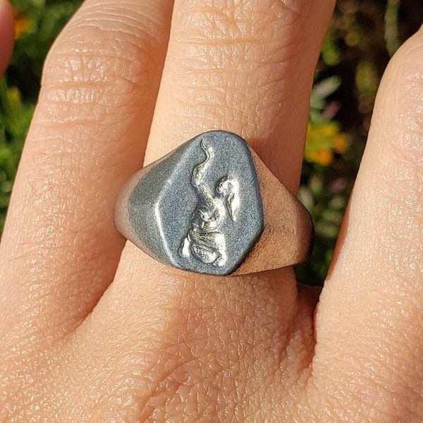 Snake fist wax seal signet ring