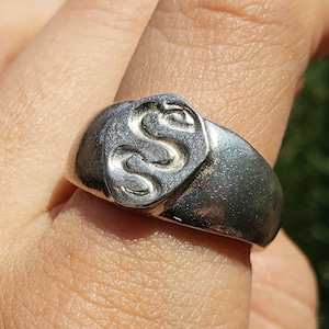 Snake wax seal signet ring