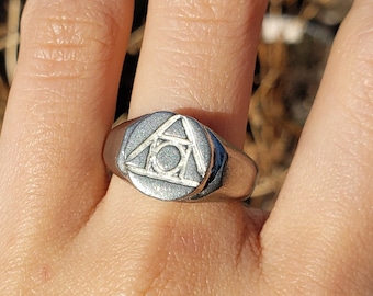 Winter Garden Crystal Ring by Alchemy Gothic Size W - Etsy