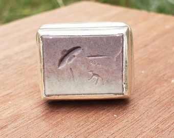 Alien abduction wax seal stamp