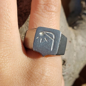 Street light wax seal signet ring