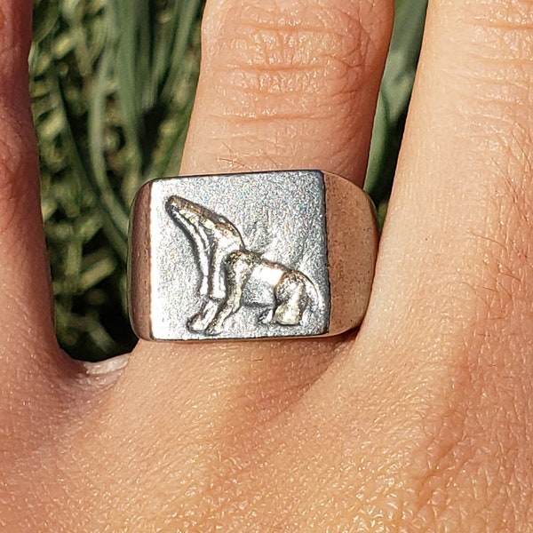 Ammit wax seal signet ring