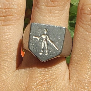 Draugr wax seal signet ring