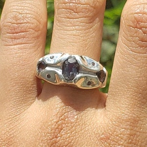 purple spinel ring