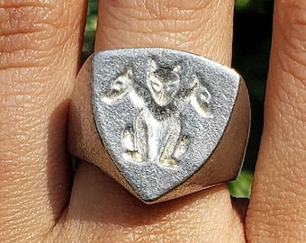Anillo de sello de cera de Cerbero