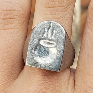Cauldron wax seal signet ring