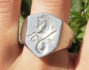 kelpie wax seal signet ring