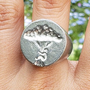 Tree hugger wax seal signet ring