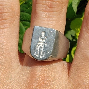 Hermaphroditus anasyrma wax seal signet ring