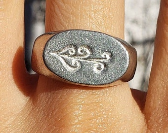 Wind wax seal signet ring