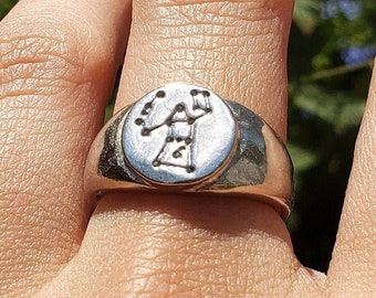 Orion constellation wax seal signet ring