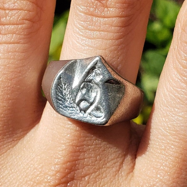 Foxy lady wax seal signet ring