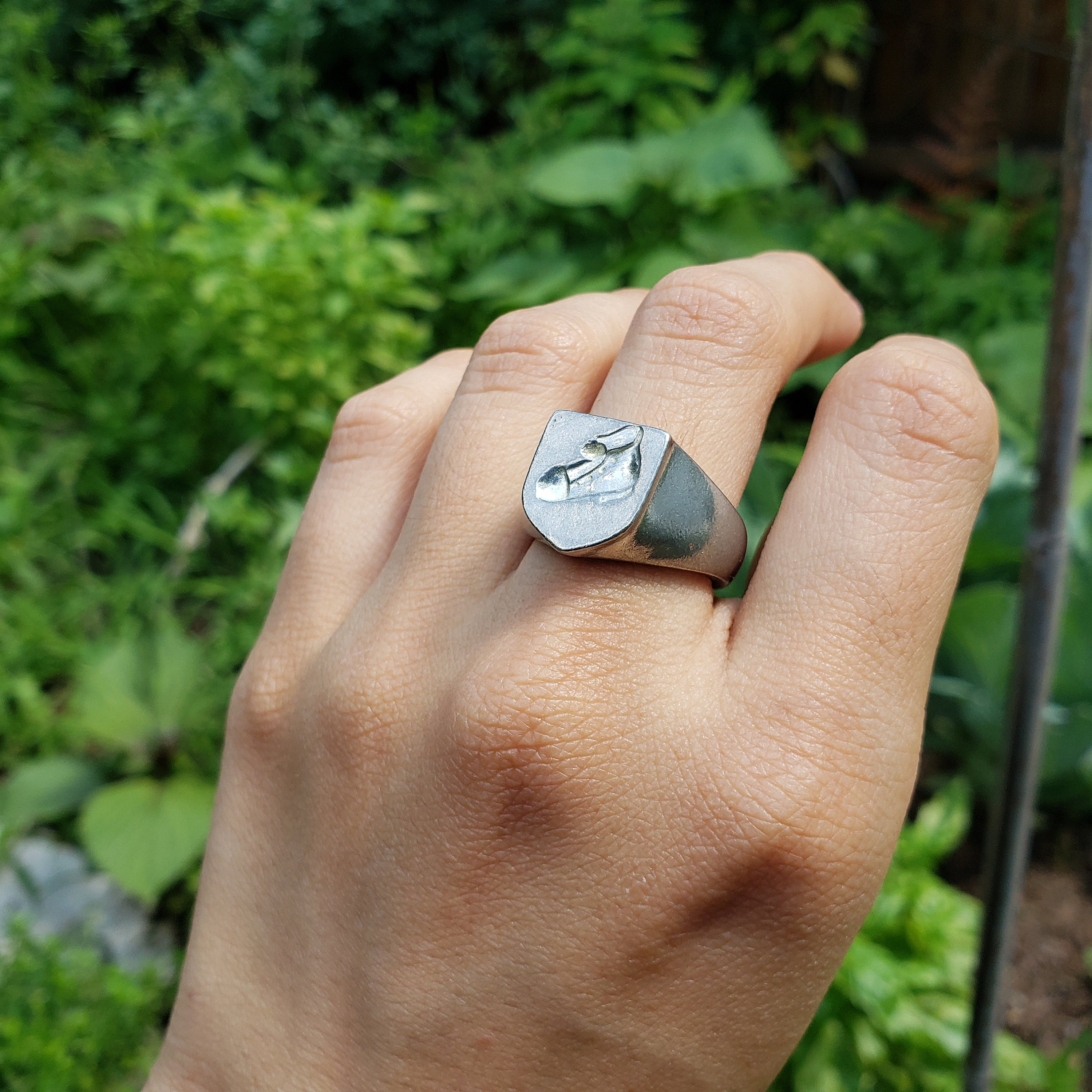 Old Shoe Wax Seal Signet Ring - Etsy