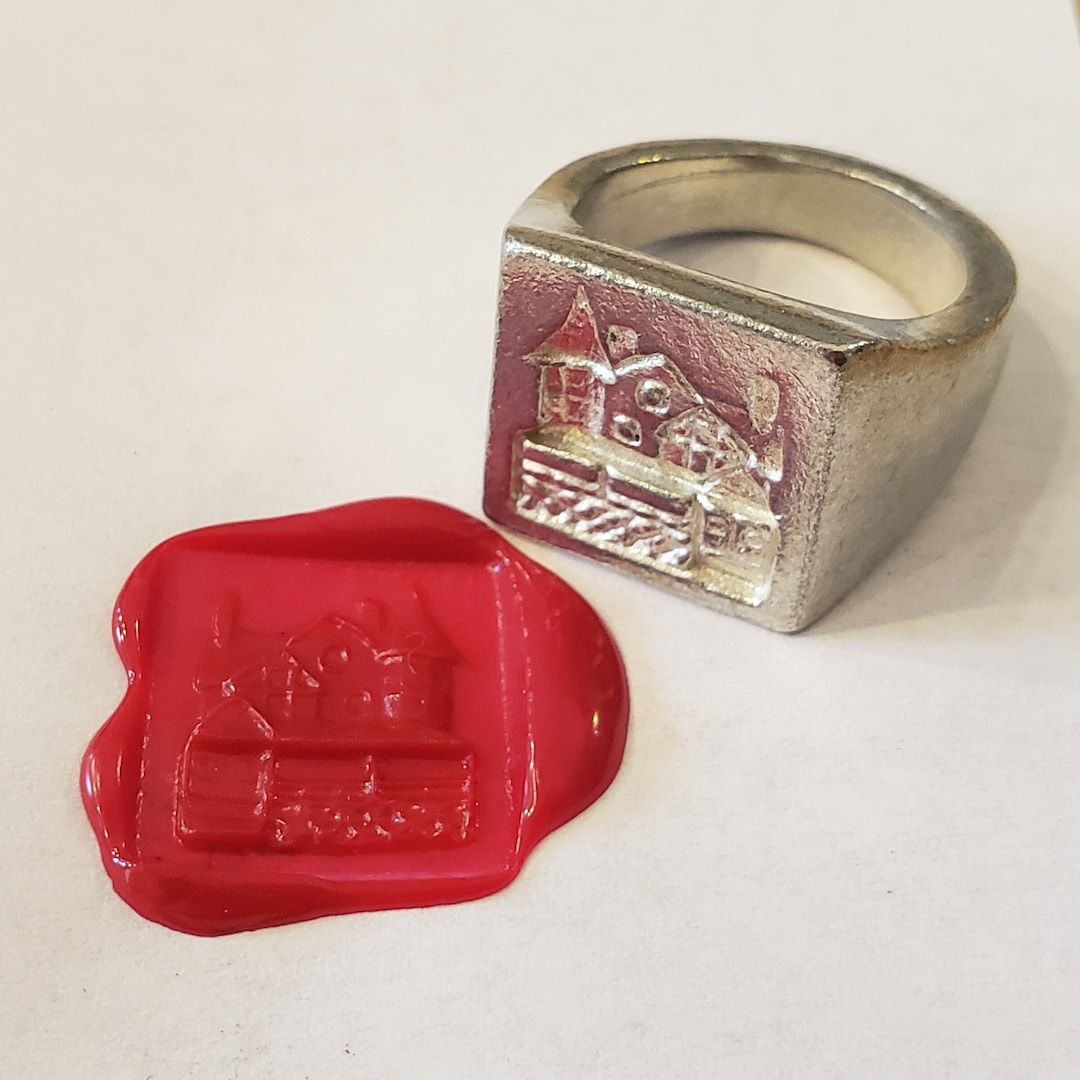 Victorian Home Wax Seal Ring Etsy