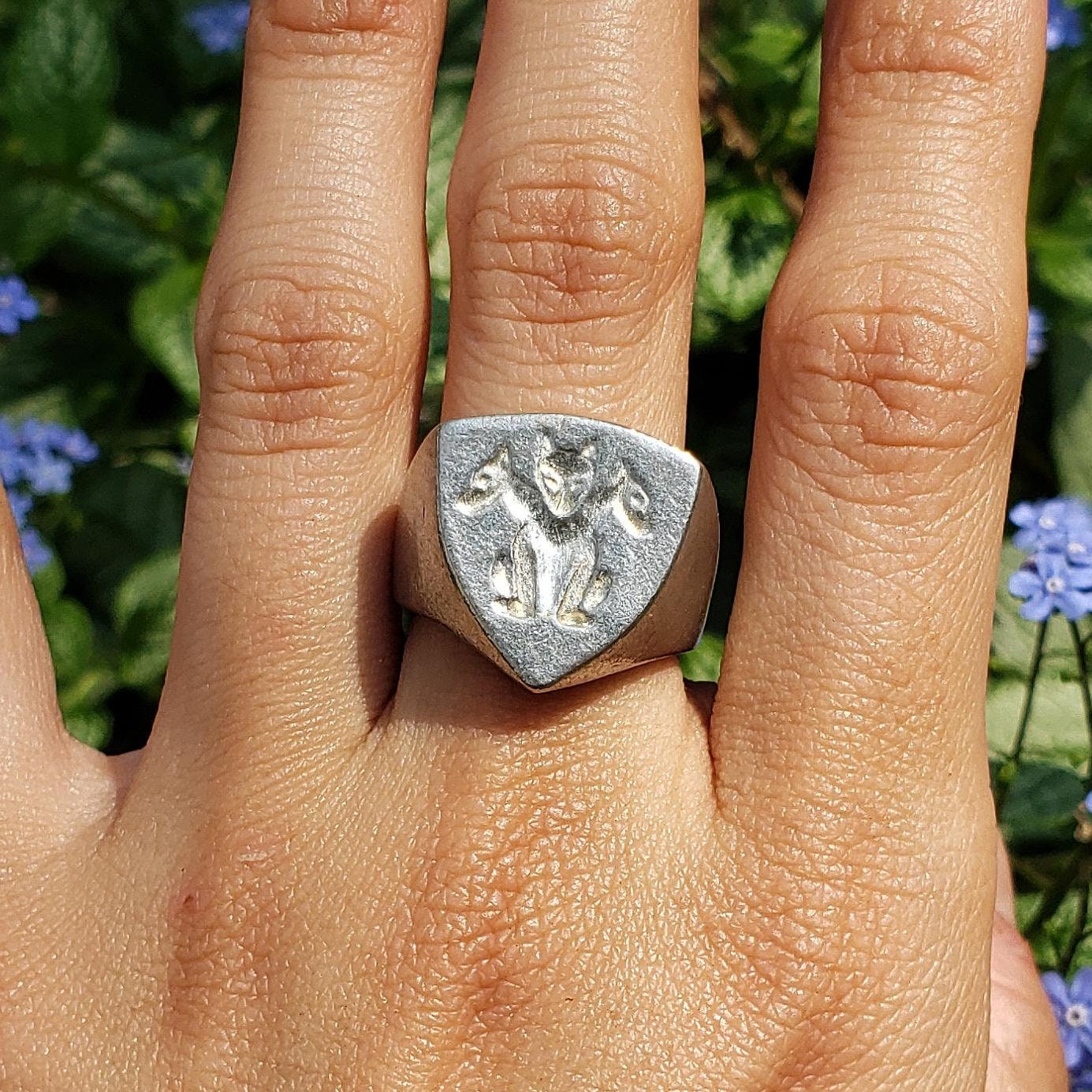 Cerberus Wax Seal Signet Ring - Etsy