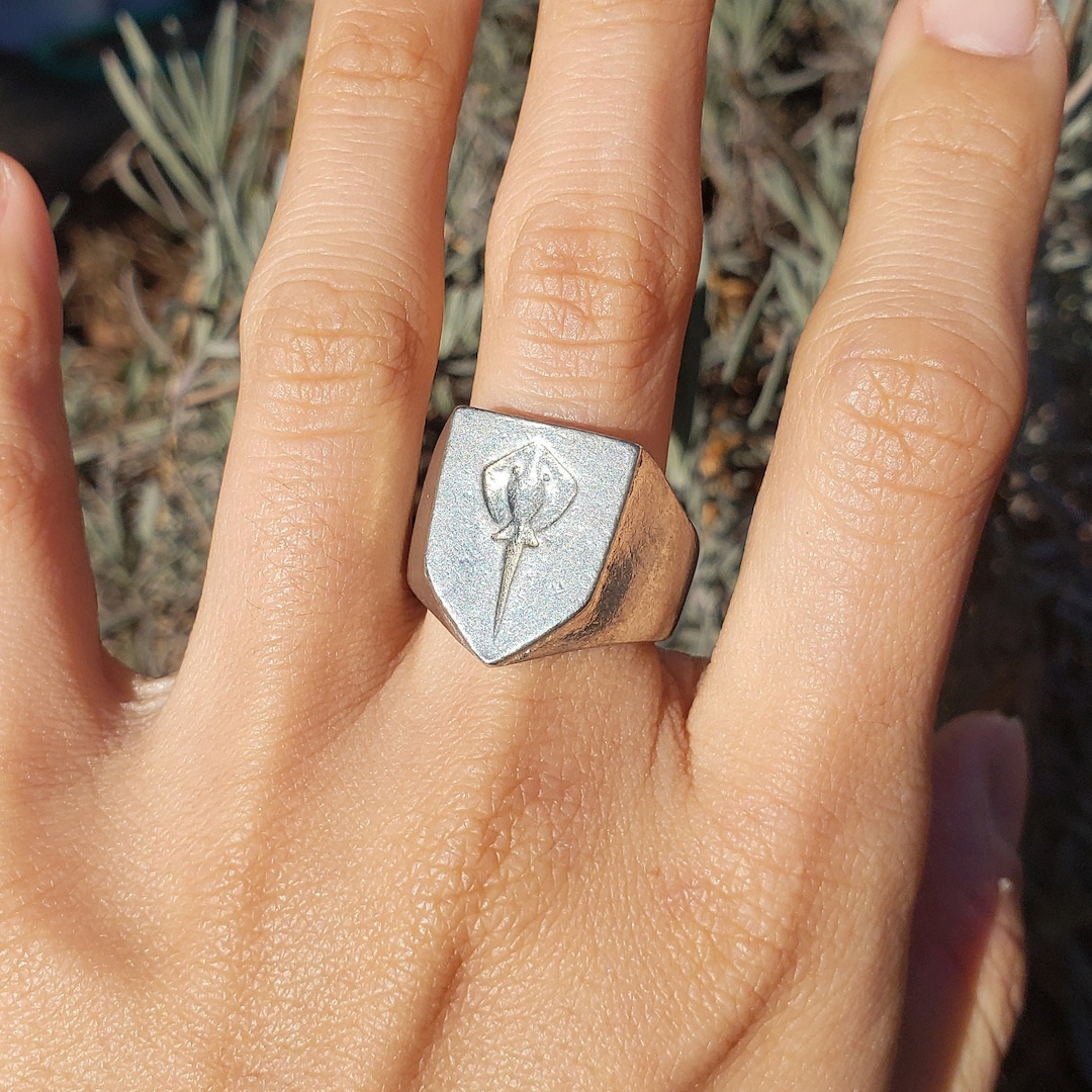 Sting Ray Wax Seal Ring Etsy