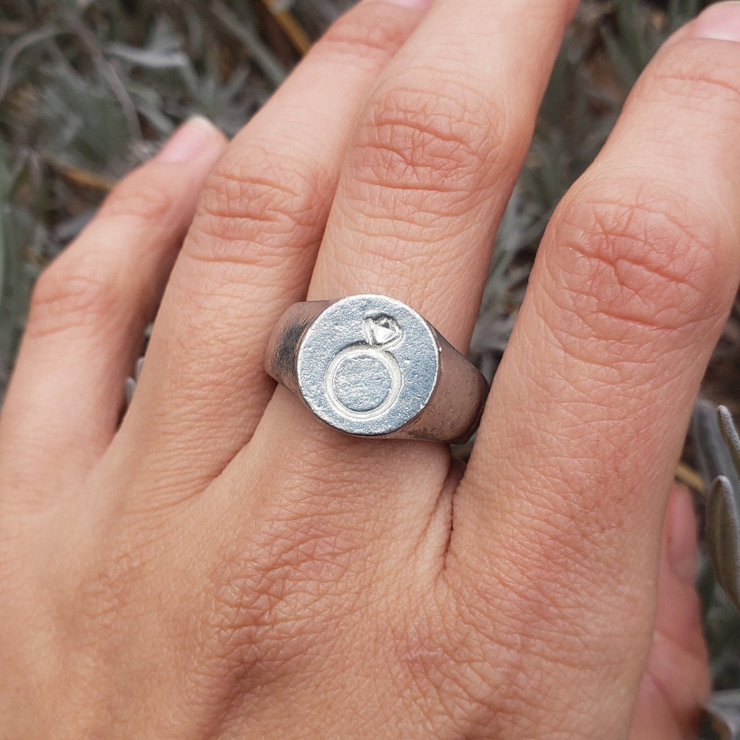 Engagement Ring Wax Seal Ring Etsy