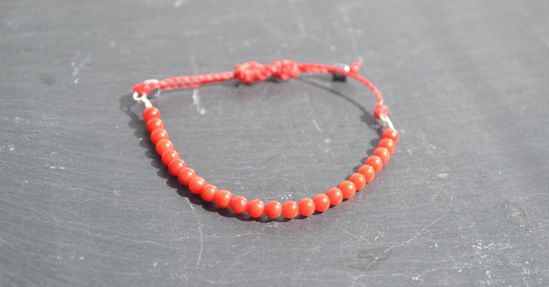 Coral beads bracelet image 1