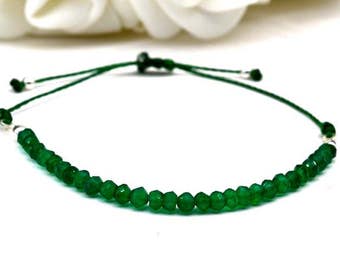 chalcedony beads bracelet