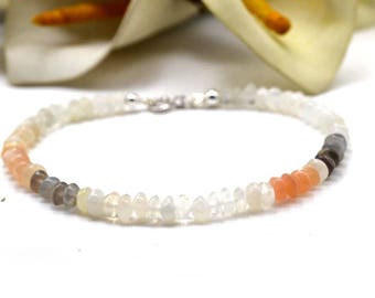 Multicolor Moonstone Bracelet