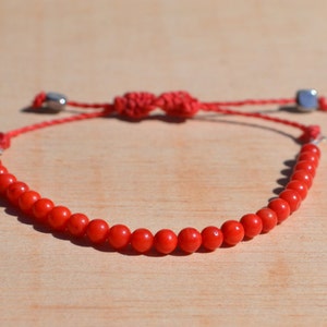 Coral beads bracelet image 3