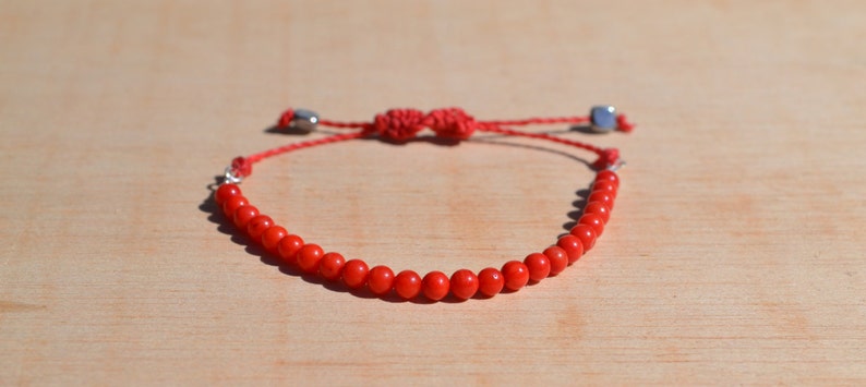 Coral beads bracelet image 3