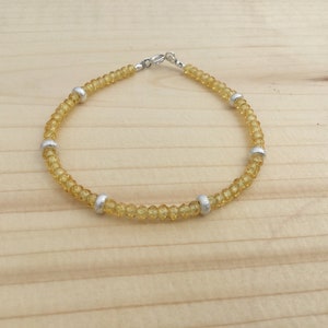 Pulsera Circonita Amarillo , pulsera amistad, pulsera apilable, pulsera mujer, regalo para ella, imagen 2