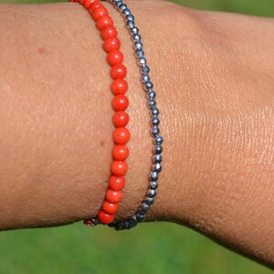 Coral beads bracelet image 2