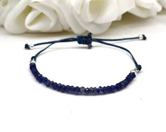 Iolite beads bracelet