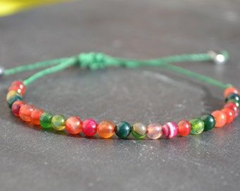 Agate beads bracelet