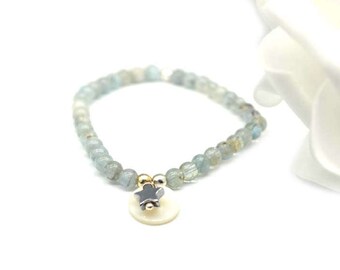 Star bracelet, mother of pearl bracelet, moonstone bracelet, rose quartz bracelet, malachite bracelet, amethyst bracelet,aquamarine bracelet