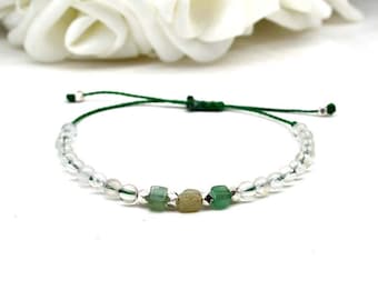 Moonstone and aventurine bracelet. Moonstone bracelet. Aventurine bracelet. Friendship bracelet Original bracelet Gift her.