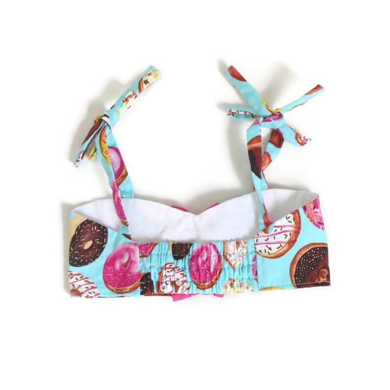 Baby Girl Swimsuit Donuts Baby Bathing Suit Toddler Etsy