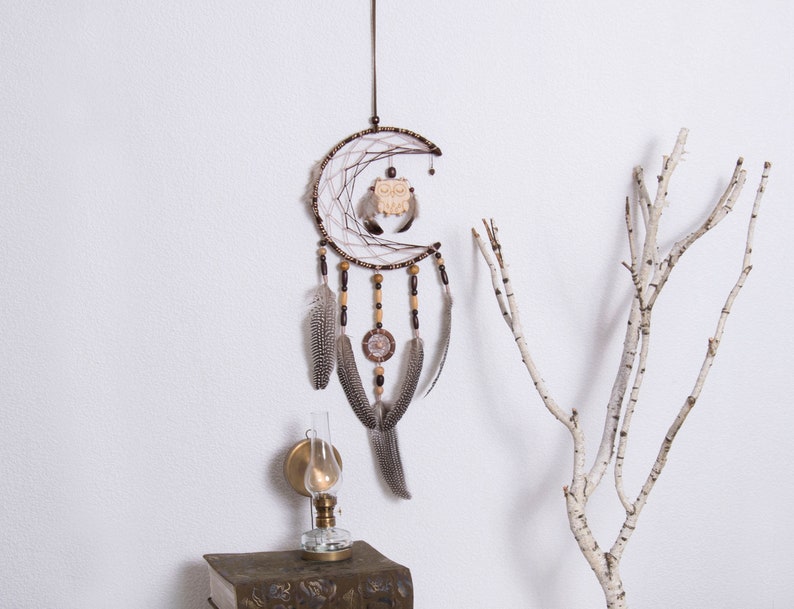 Dream Catcher Nursery decor Baby Mobile Dreamcatcher woodland Etsy