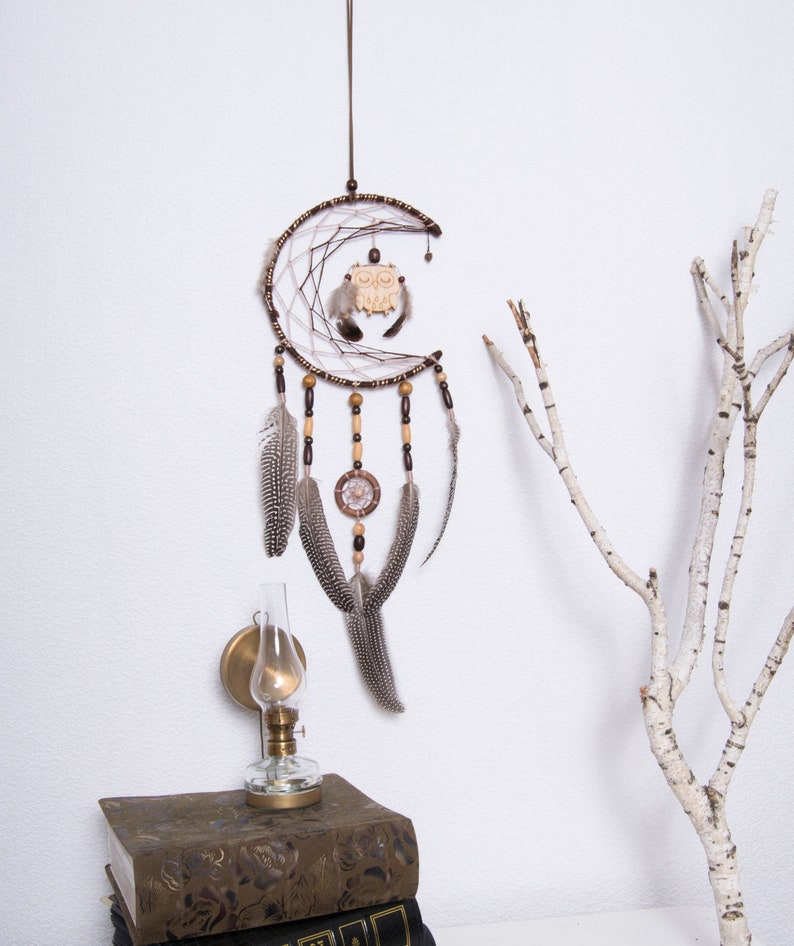 Dream Catcher Nursery decor Baby Mobile Dreamcatcher woodland Etsy