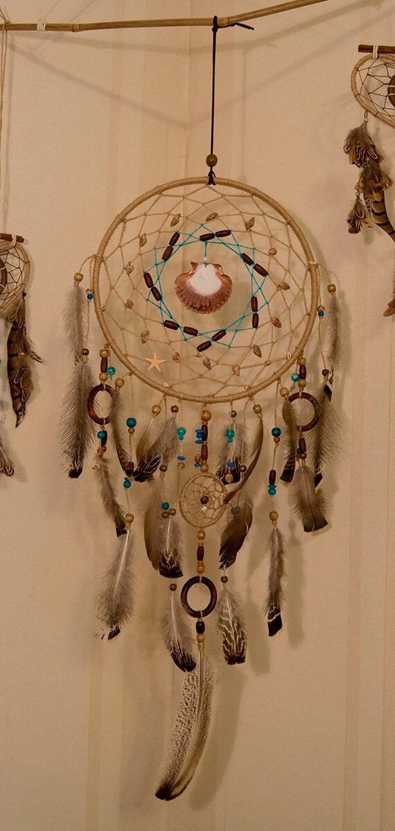 Brown Dream Catcher Large Dream Catcher Dreamcatcher Etsy