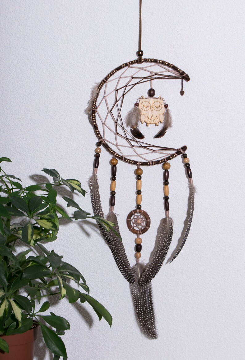 Dream Catcher Nursery decor Baby Mobile Dreamcatcher woodland Etsy