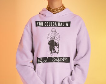 Unisex Bernie Hoodie, Coulda Had A, Bernie's Mittens Hoodie, Funny T-Shirts, Political T-Shirts, Bernie Inauguration 2021