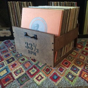 Stained LP Crate (with Customizable Options)