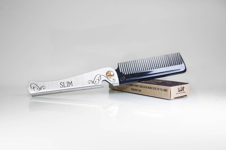 Personalised Man Comb. Gift for men. Folding Comb and bottle opener. Pocket Comb. Men's Gift image 7