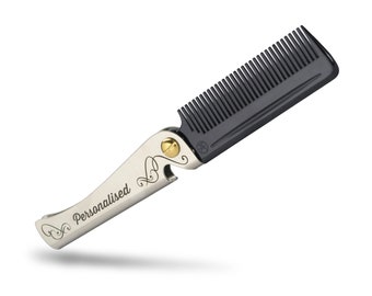 Personalised 'Carbon' Man Comb